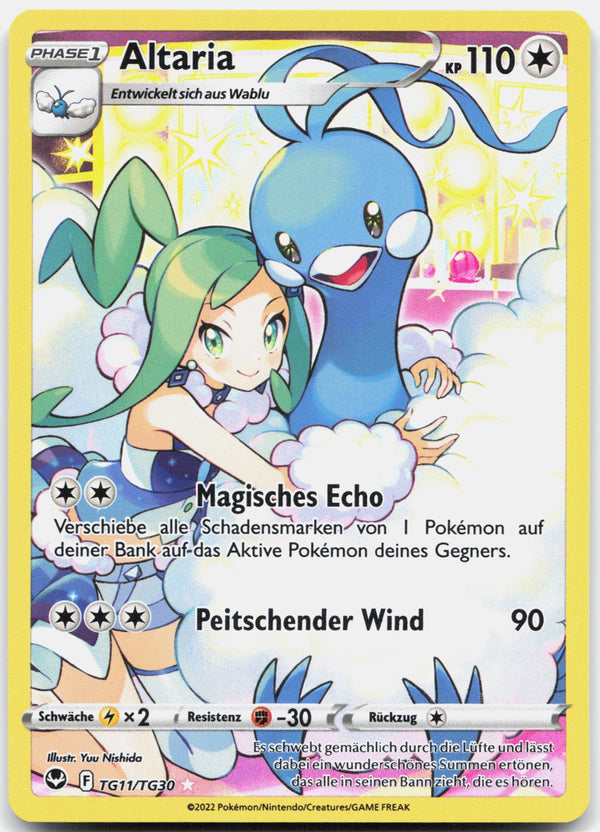 Altaria Holografisch Selten Silberne Sturmwinde TG11 NM