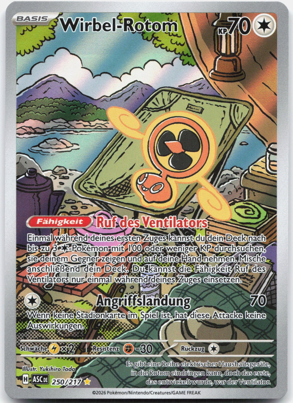Wirbel-Rotom Selten, Illustration Erhabene Helden 250 NM