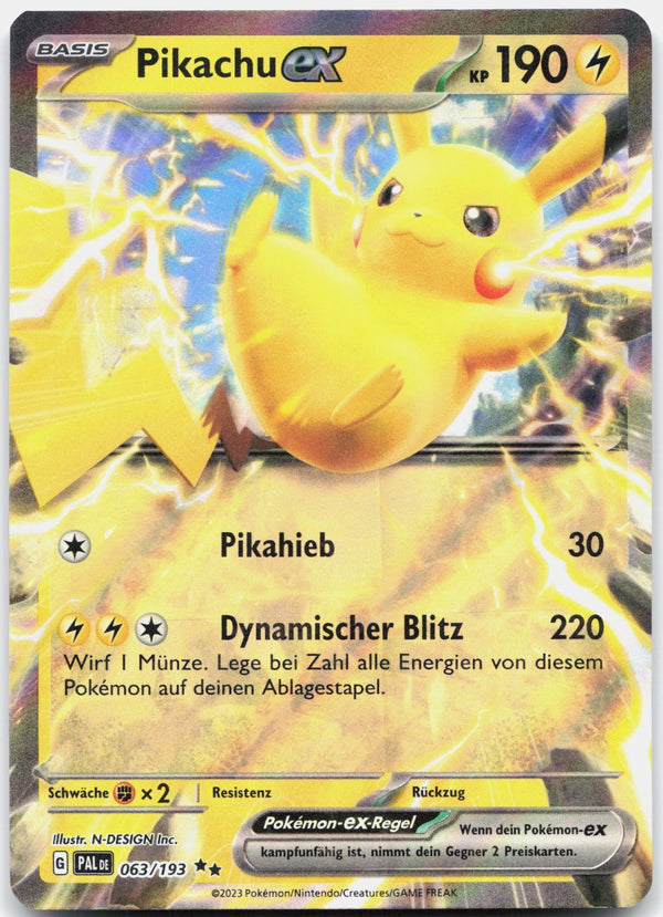 Pikachu-ex Doppelselten Entwicklungen in Paldea 063 NM