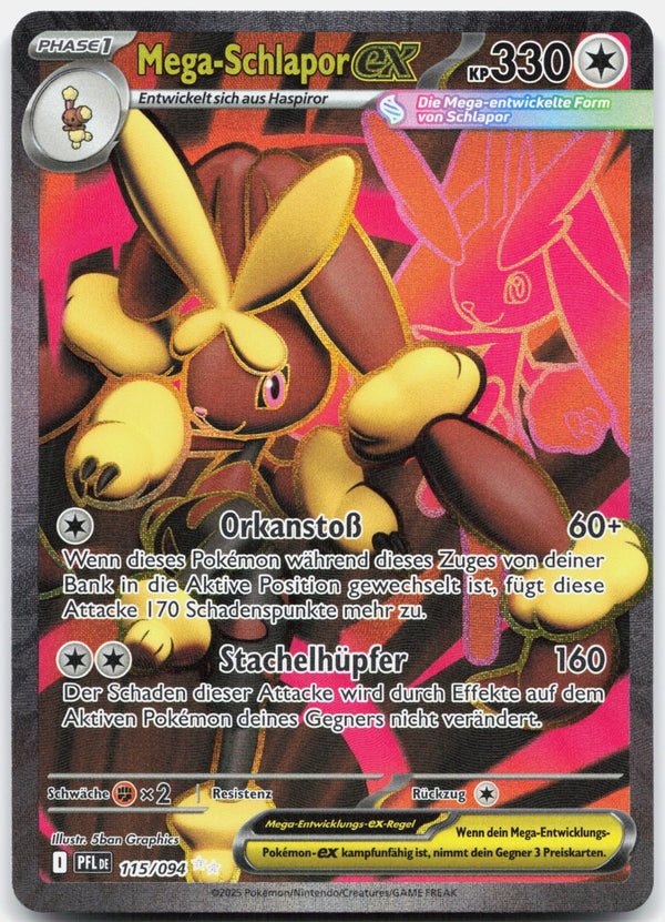 Mega-Schlapor-ex Ultra Selten Fatale Flammen 115 NM