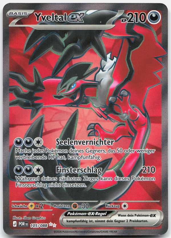 Yveltal-ex Ultra Selten Optimale Ordnung 105 NM
