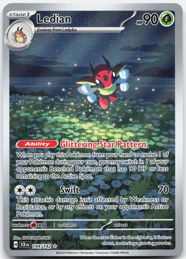Ledian Holo Illustration Rare SV07: Stellar Crown 144/142 NM