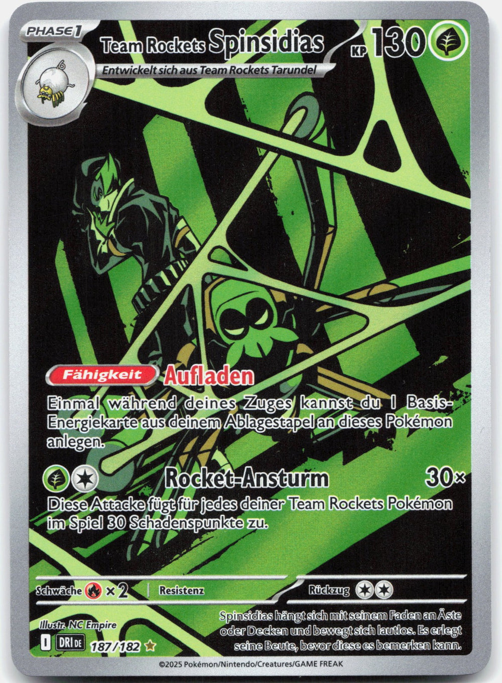 Team Rockets Spinsidias Selten, Illustration Ewige Rivalen 187 NM