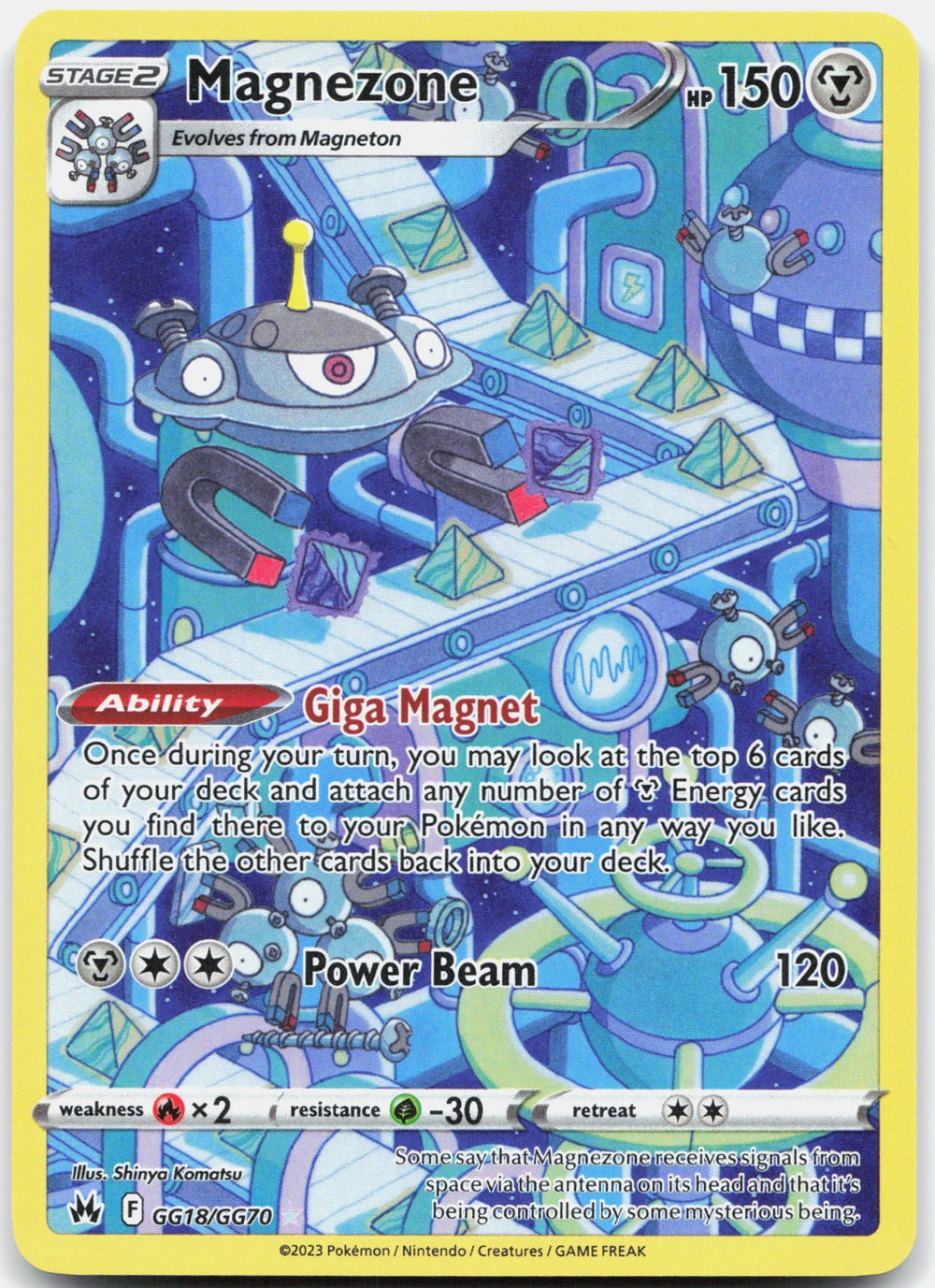 Magnezone Holo Ultra Rare SWSH: Crown Zenith: Galarian Gallery GG18/GG70 NM