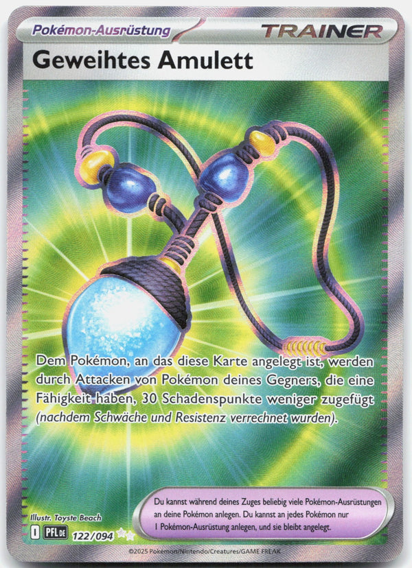 Geweihtes Amulett Ultra Selten Fatale Flammen 122 NM