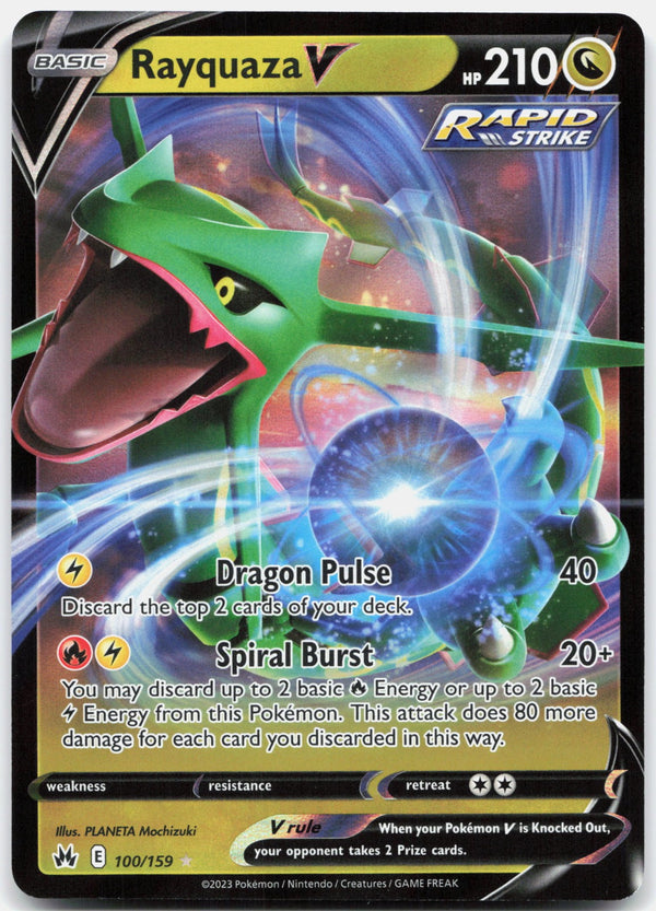 Rayquaza V Holo Ultra Rare SWSH: Crown Zenith 100/159 NM