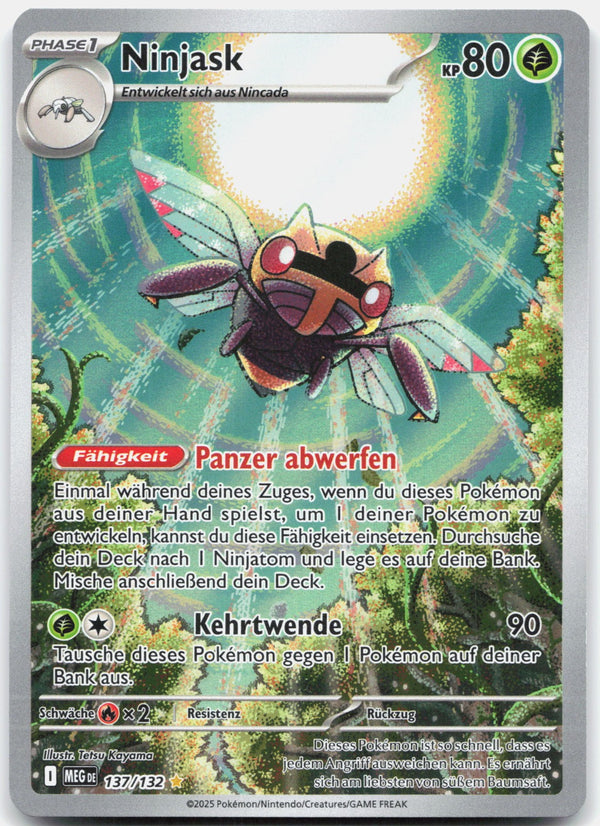 Ninjask Holo Selten, Illustration Mega-Entwicklung 137 NM