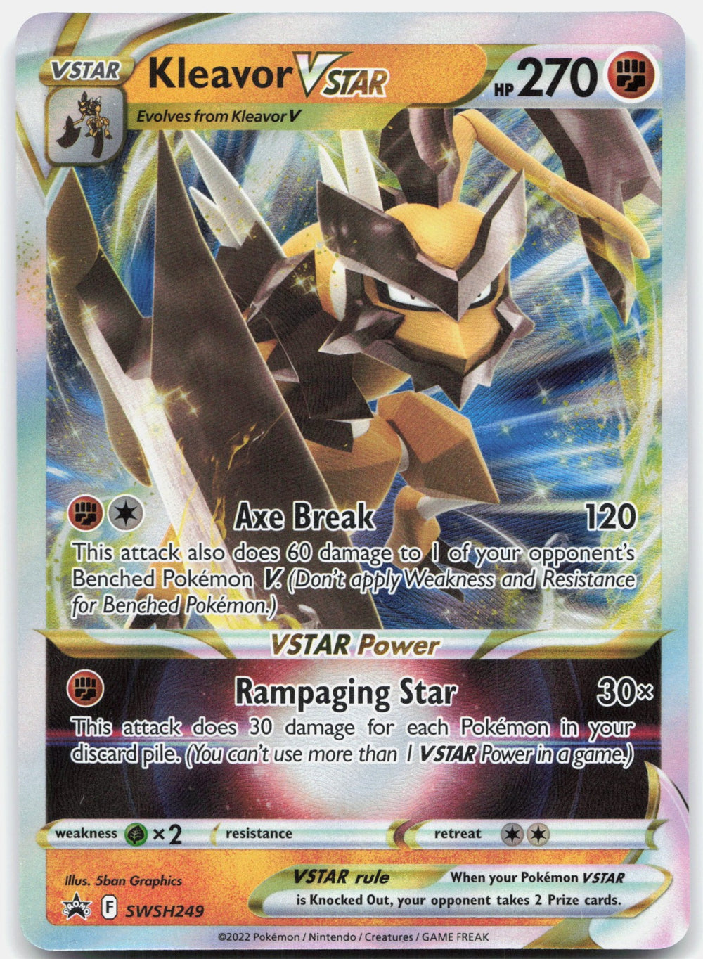 Kleavor VSTAR Holo Promo SWSH: Sword & Shield Promo Cards SWSH249 NM