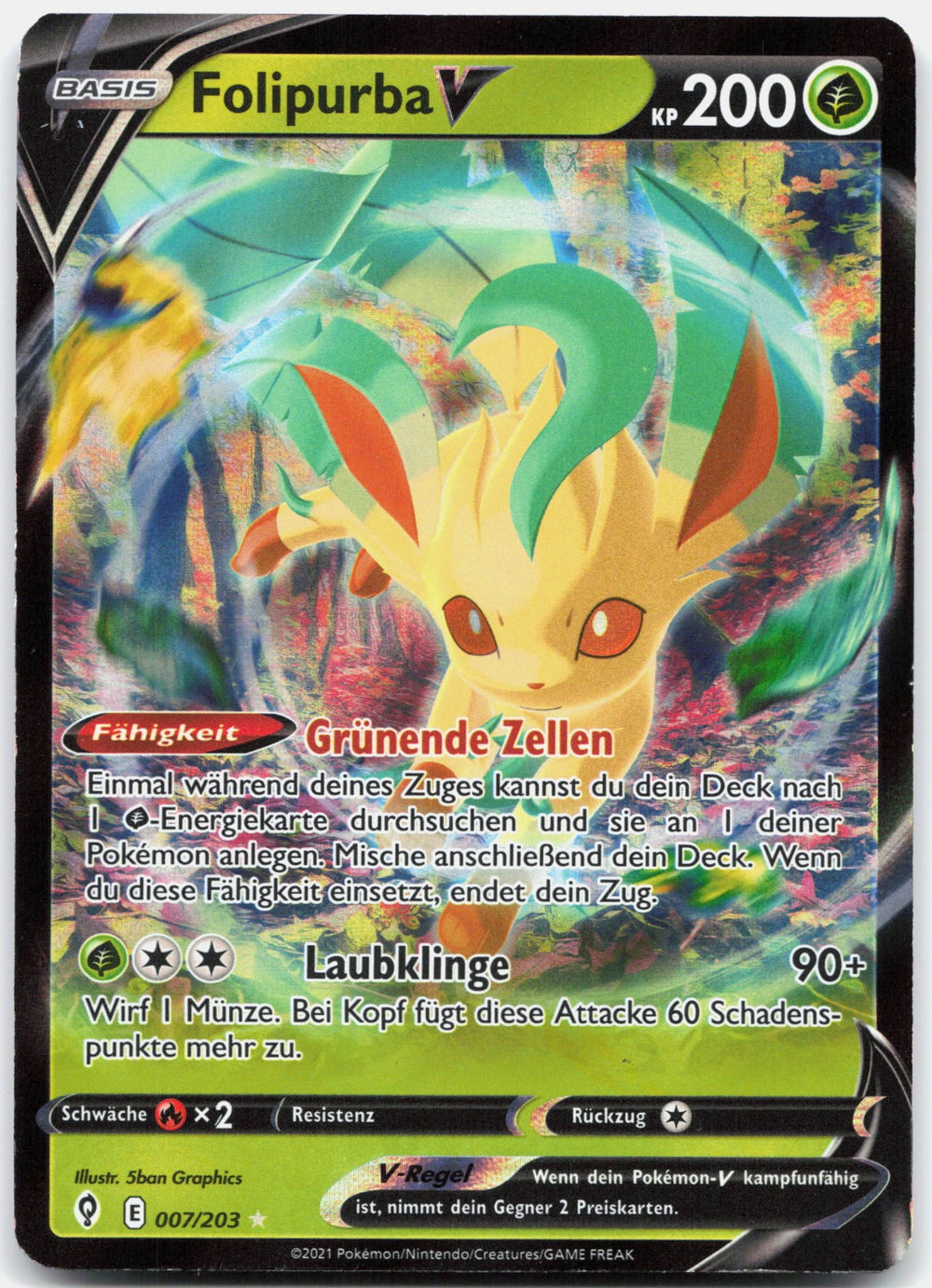 Folipurba V Holo Holografisch Selten V Drachenwandel 7 NM