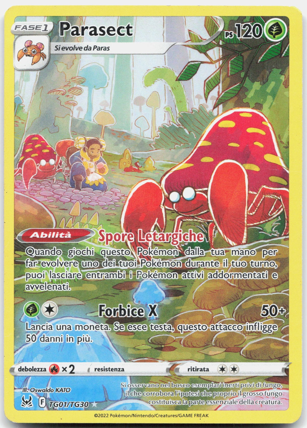 Parasect Rara Origine Perduta TG01 NM