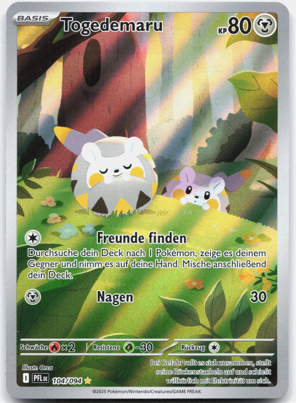 Togedemaru Selten, Illustration Fatale Flammen 104 NM